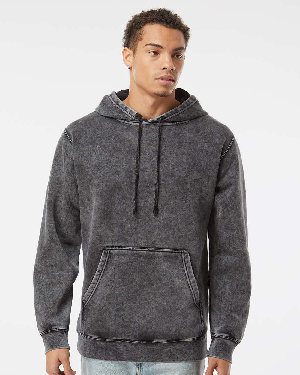 9oz. Unisex Midweight Mineral Wash Pullover Hood - Independent Trading Company