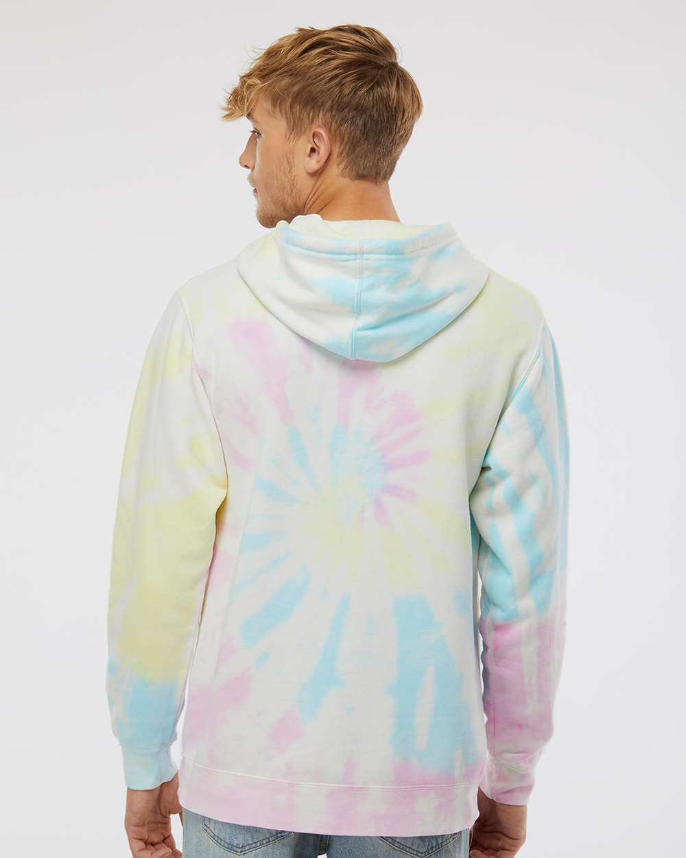 Unisex Midweight Tie Dye Pullover Hood Independent Trading
