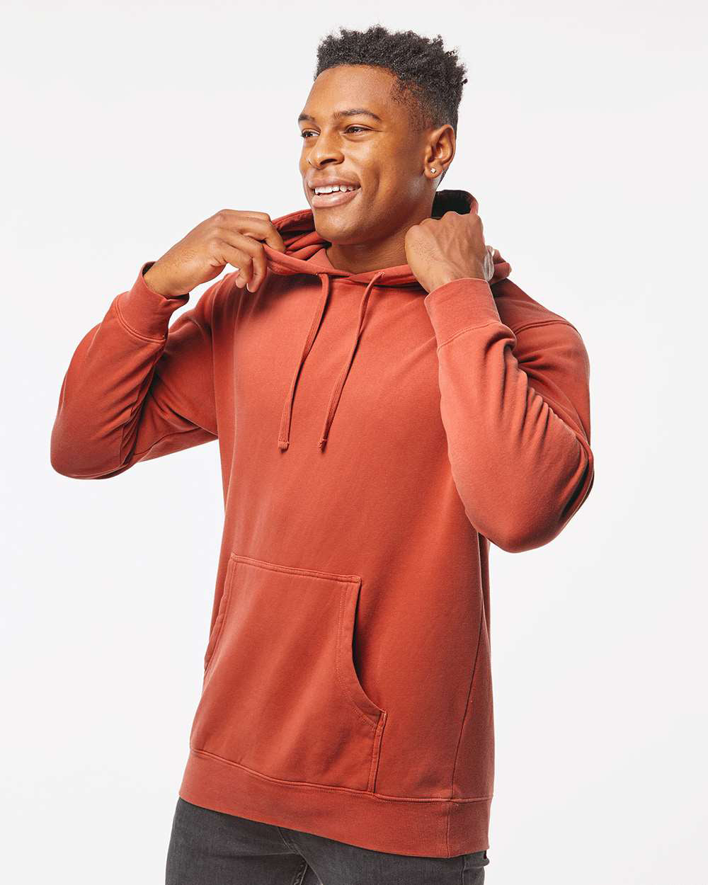 9oz. Unisex Midweight Pigment Dye Pullover Hood