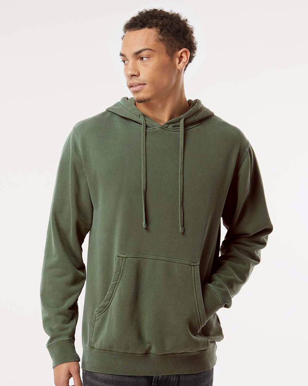 9oz. Unisex Midweight Pigment Dye Pullover Hood - Independent Trading Company