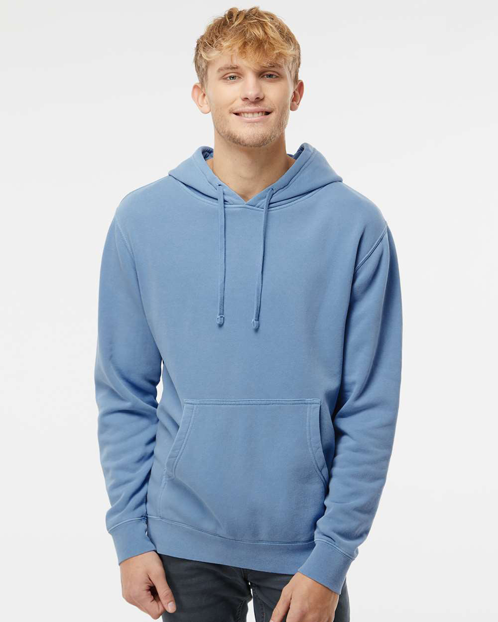 9oz. Unisex Midweight Pigment Dye Pullover Hood - Independent Trading Company