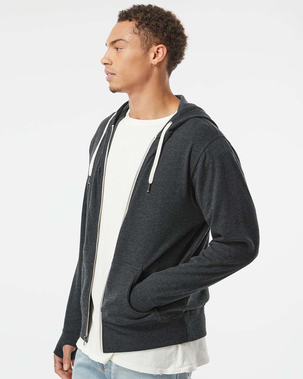 Unisex French Terry Zip Hood | Independent Trading Company Unisex French Terry Zip Hood | Independent Trading Company