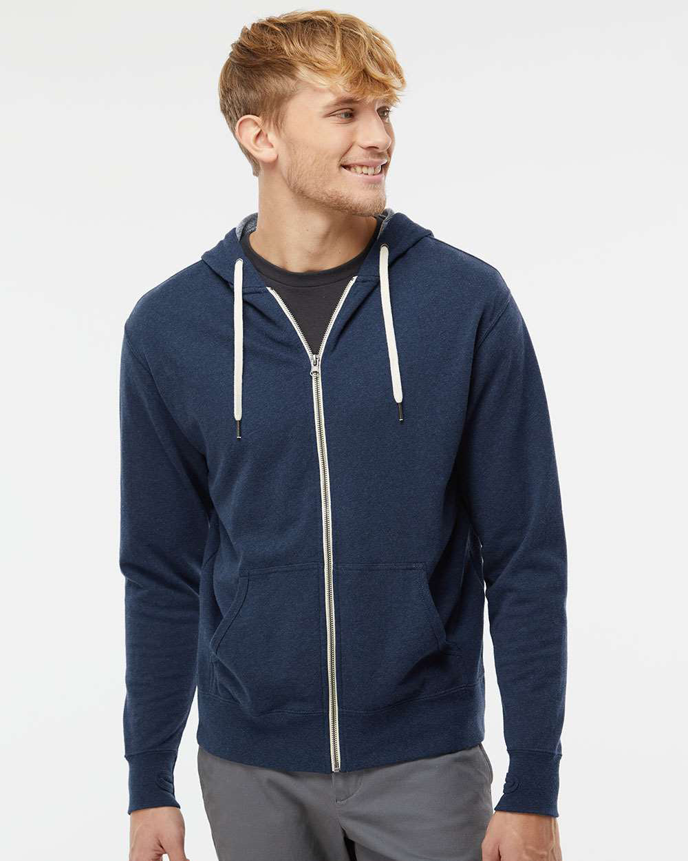 Unisex French Terry Zip Hood | Independent Trading Co