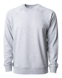 Unisex Lightweight Loopback Terry Crew - Independent Trading Company