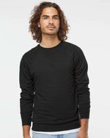 Unisex Lightweight Loopback Terry Crew - Independent Trading Company