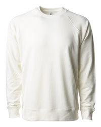 Unisex Lightweight Loopback Terry Crew - Independent Trading Company