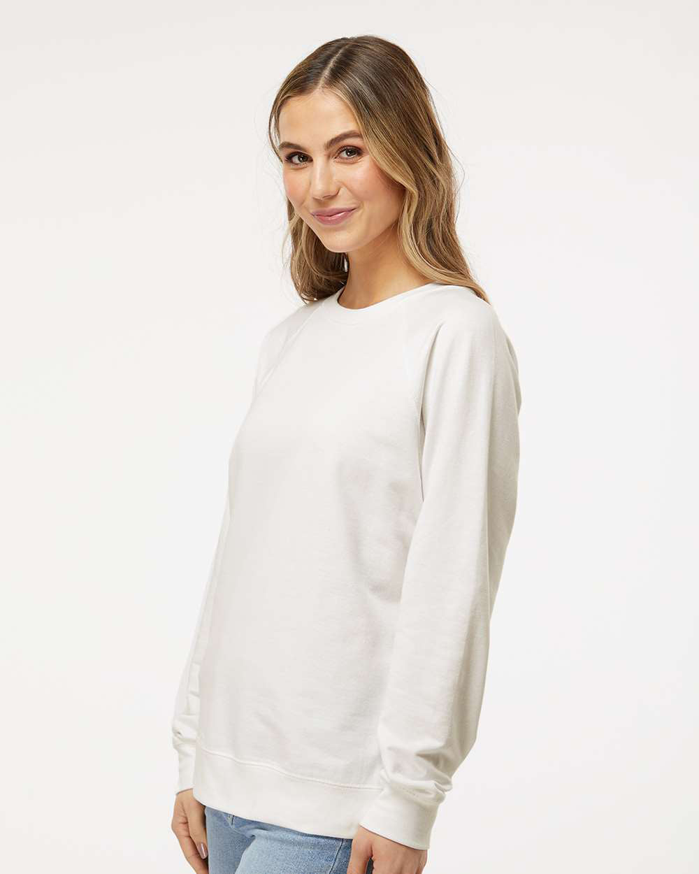 Unisex Lightweight Loopback Terry Crew - Independent Trading Company
