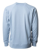Unisex Lightweight Loopback Terry Crew - Independent Trading Company