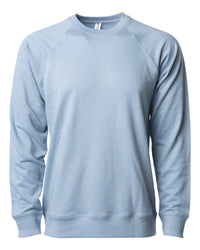 Unisex Lightweight Loopback Terry Crew - Independent Trading Company