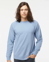 Unisex Lightweight Loopback Terry Crew - Independent Trading Company
