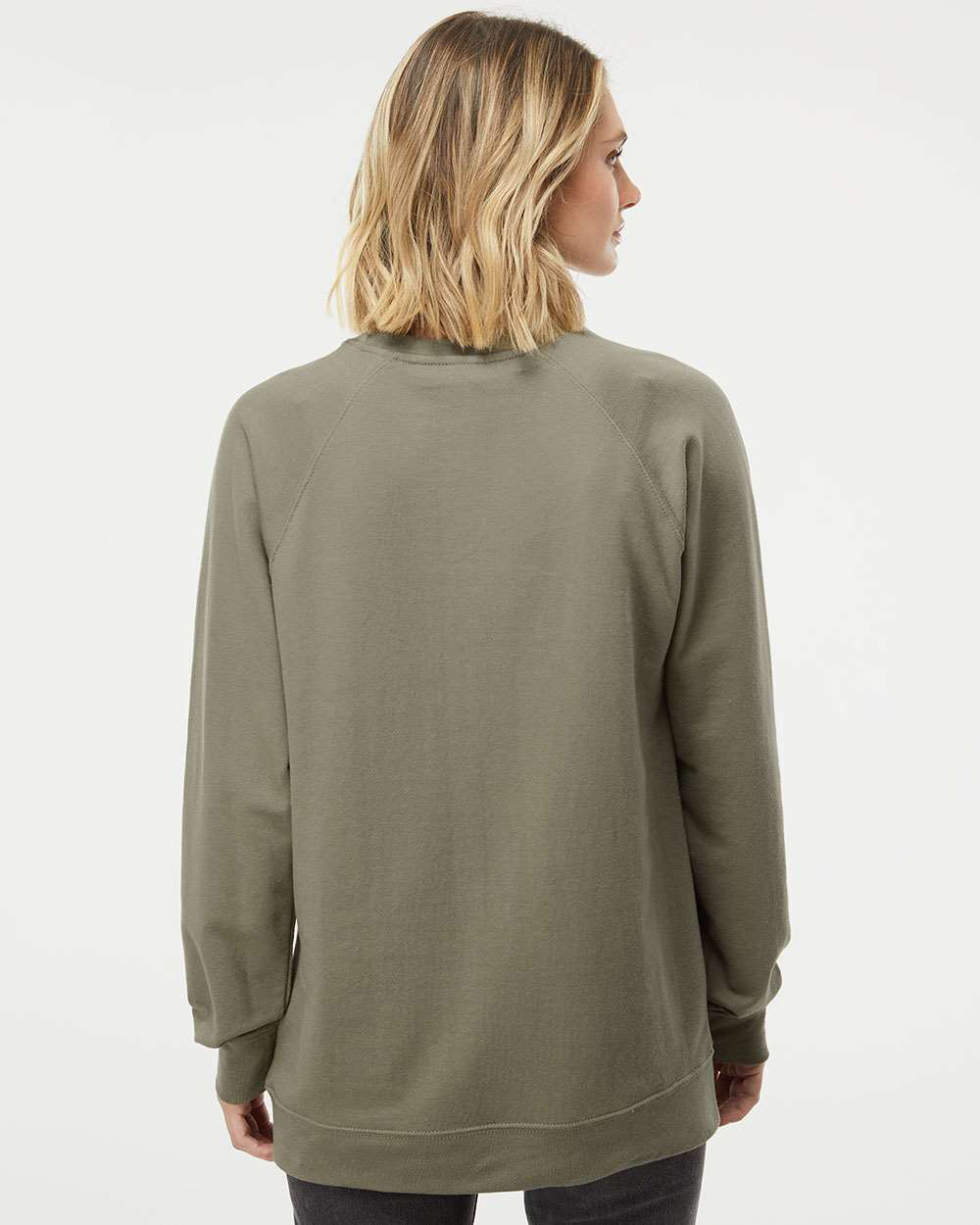 Unisex Lightweight Loopback Terry Crew - Independent Trading Company