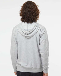 Unisex Lightweight Loopback Terry Zip Hood - Independent Trading Company