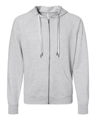 Unisex Lightweight Loopback Terry Zip Hood - Independent Trading Company
