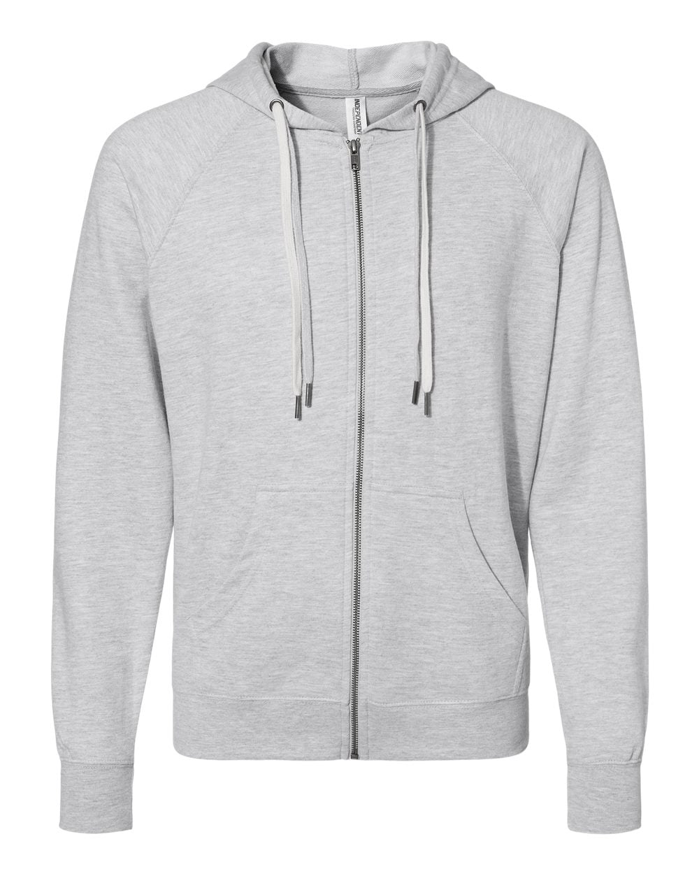 Unisex Lightweight Loopback Terry Zip Hood - Independent Trading Company