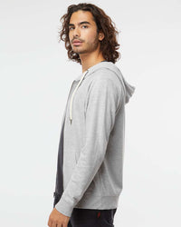 Unisex Lightweight Loopback Terry Zip Hood - Independent Trading Company