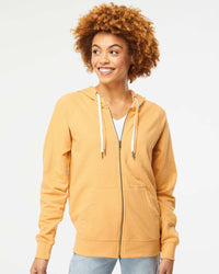 Unisex Lightweight Loopback Terry Zip Hood - Independent Trading Company
