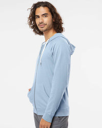 Unisex Lightweight Loopback Terry Zip Hood - Independent Trading Company