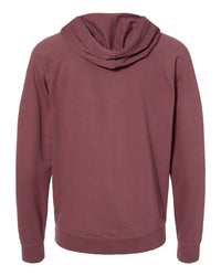 Unisex Lightweight Loopback Terry Zip Hood - Independent Trading Company