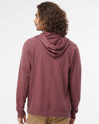 Unisex Lightweight Loopback Terry Zip Hood - Independent Trading Company