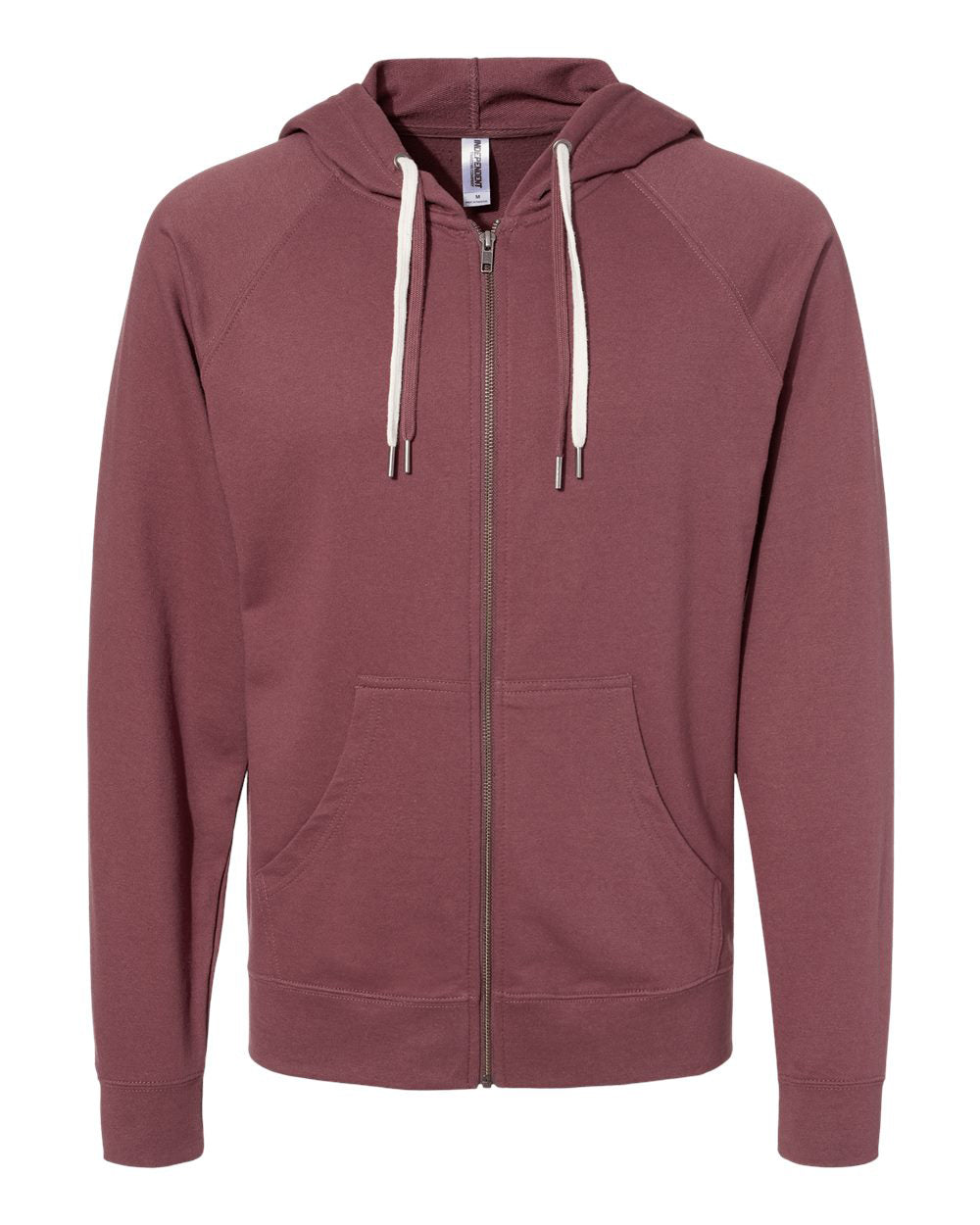 Unisex Lightweight Loopback Terry Zip Hood - Independent Trading Company