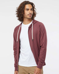 Unisex Lightweight Loopback Terry Zip Hood - Independent Trading Company