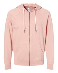 Unisex Lightweight Loopback Terry Zip Hood - Independent Trading Company