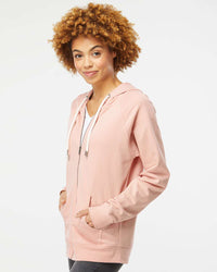 Unisex Lightweight Loopback Terry Zip Hood - Independent Trading Company
