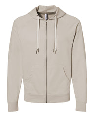 Unisex Lightweight Loopback Terry Zip Hood - Independent Trading Company