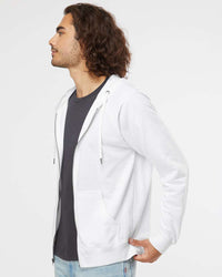 Unisex Lightweight Loopback Terry Zip Hood - Independent Trading Company