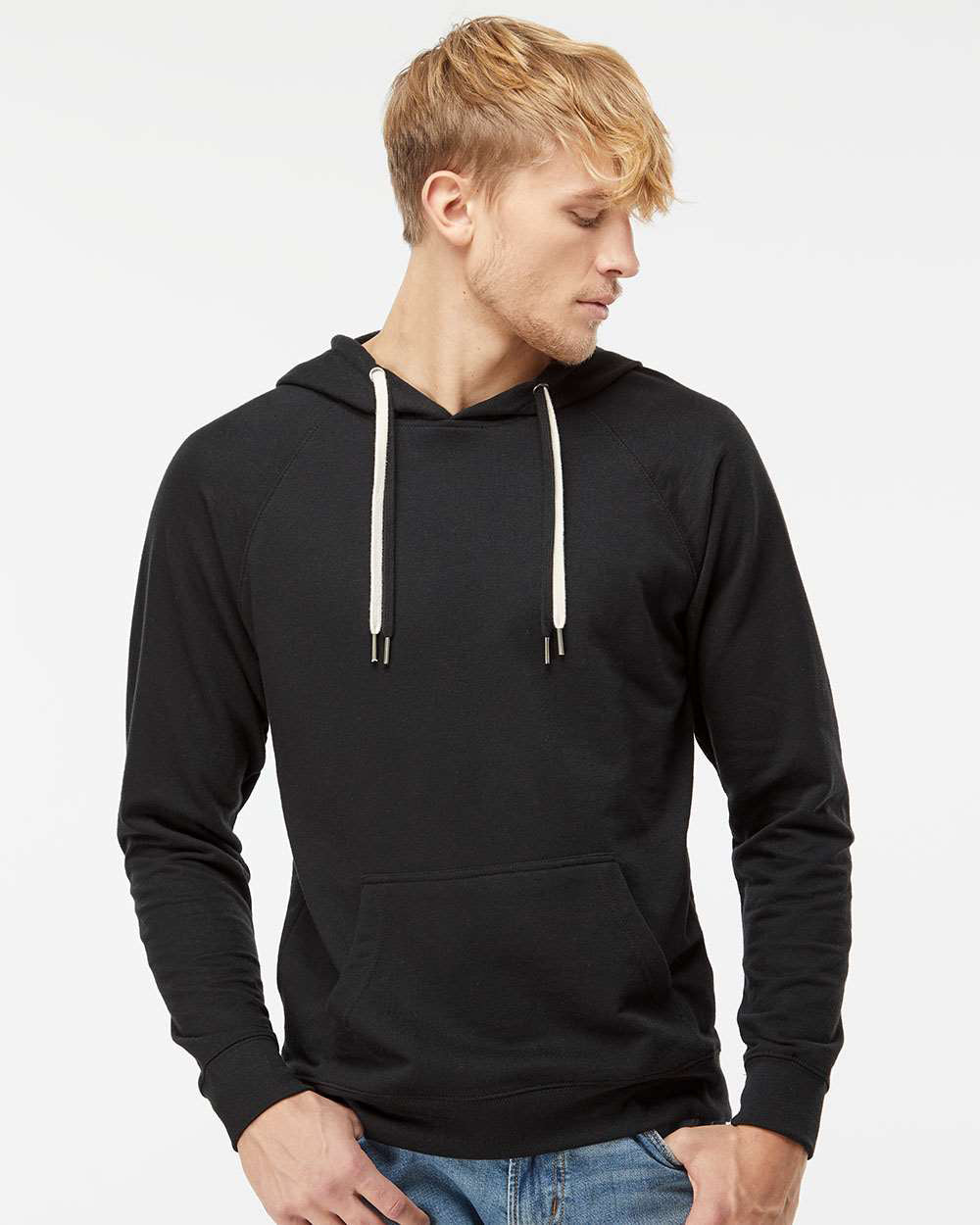 Unisex Lightweight Loopback Terry Hooded Pullover - Independent Trading Company