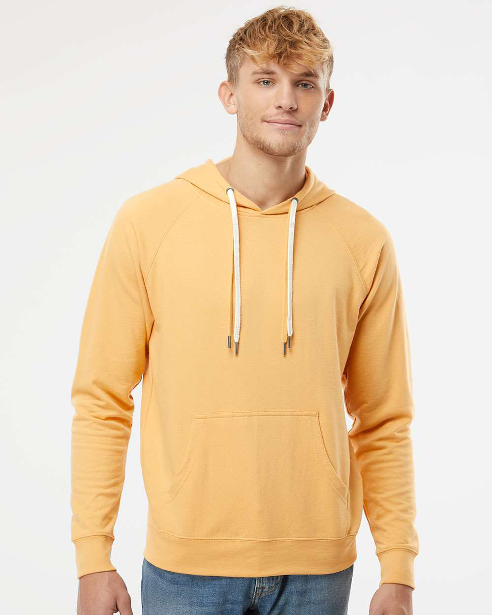 Unisex Lightweight Loopback Terry Hooded Pullover - Independent Trading Company