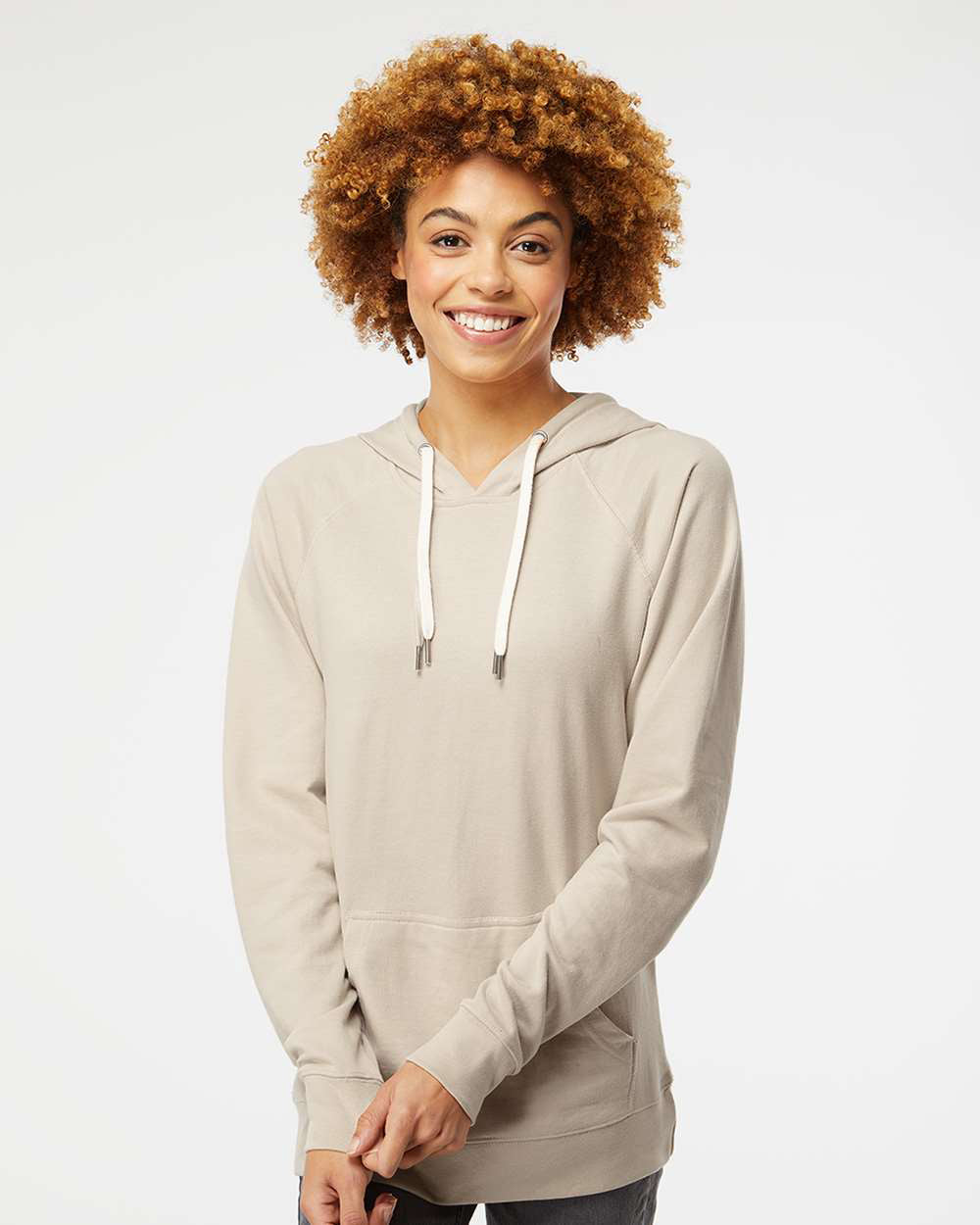 Unisex Lightweight Loopback Terry Hooded Pullover - Independent Trading Company