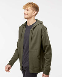 8.5oz. Midweight Zip Hood - Independent Trading Company