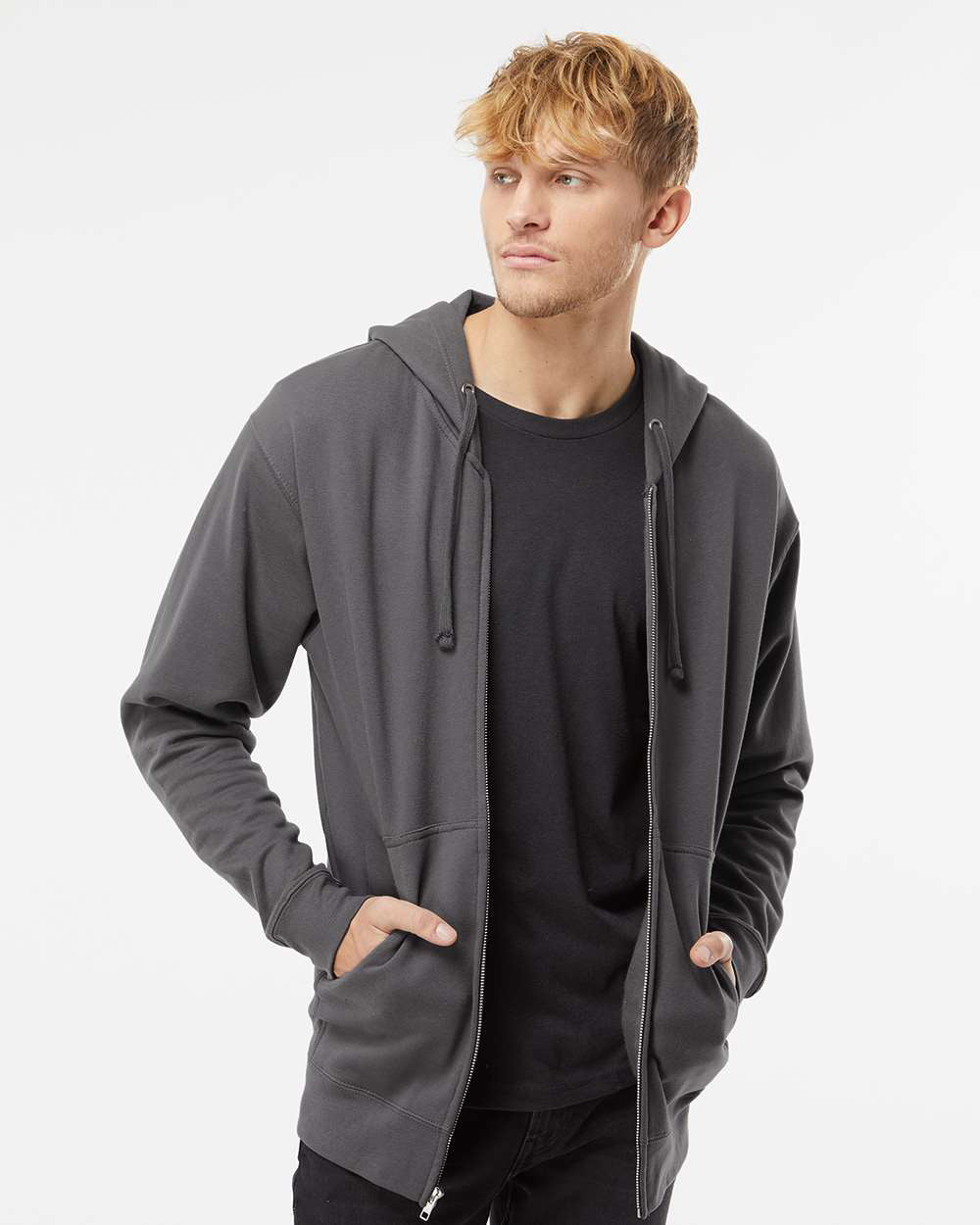 8.5oz. Midweight Zip Hood - Independent Trading Company