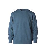 Toddler Lightweight Special Blend Raglan Crew Neck garment in color Storm Blue Heather