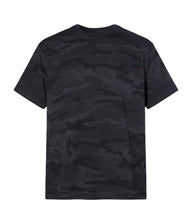 Black Camo PRM12YT youth premium blank short sleeve t-shirt by Independent Trading Co., front view