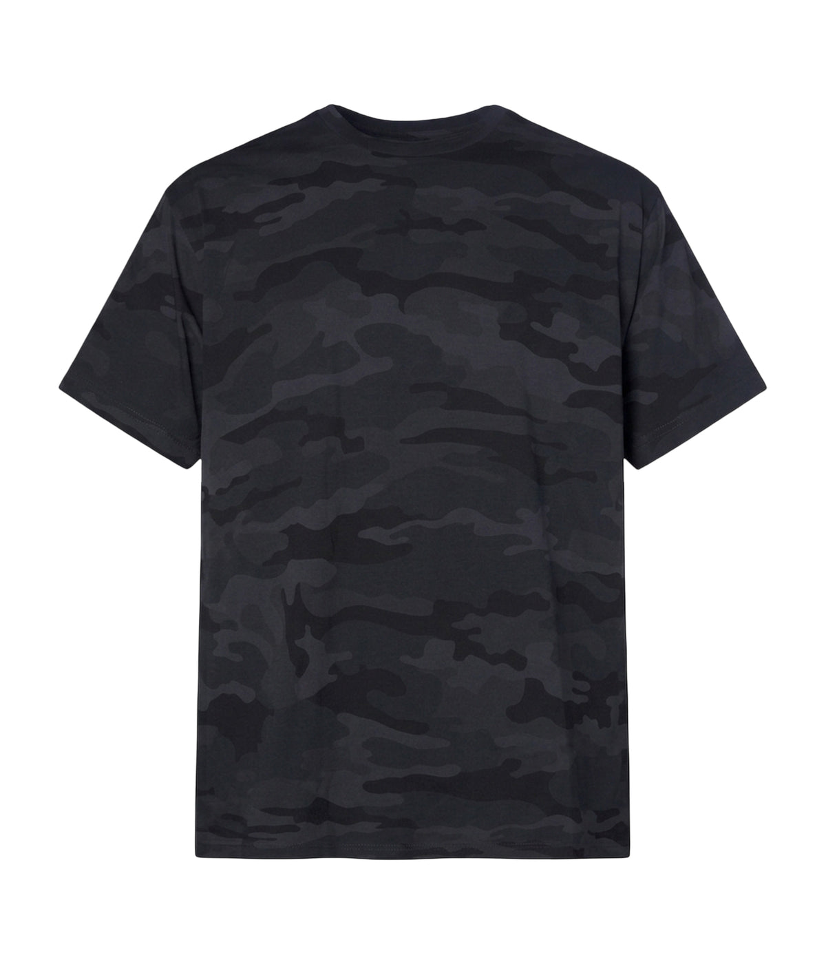 Black Camo PRM12YT youth premium blank short sleeve t-shirt by Independent Trading Co., front view