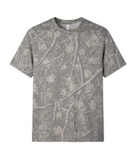 Deadwood Tree Camo PRM12YT youth premium blank short sleeve t-shirt by Independent Trading Co., front view
