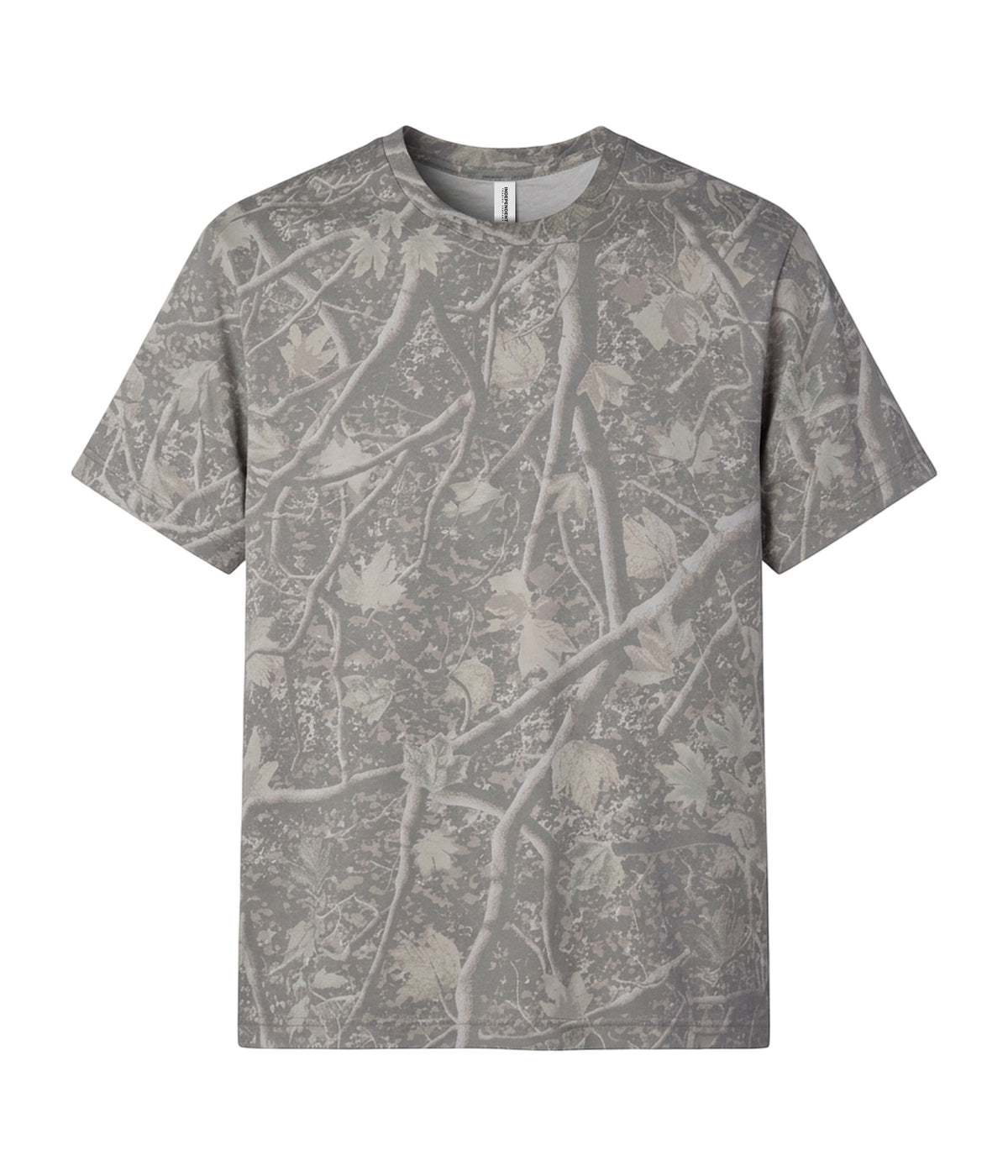 Deadwood Tree Camo PRM12YT youth premium blank short sleeve t-shirt by Independent Trading Co., front view
