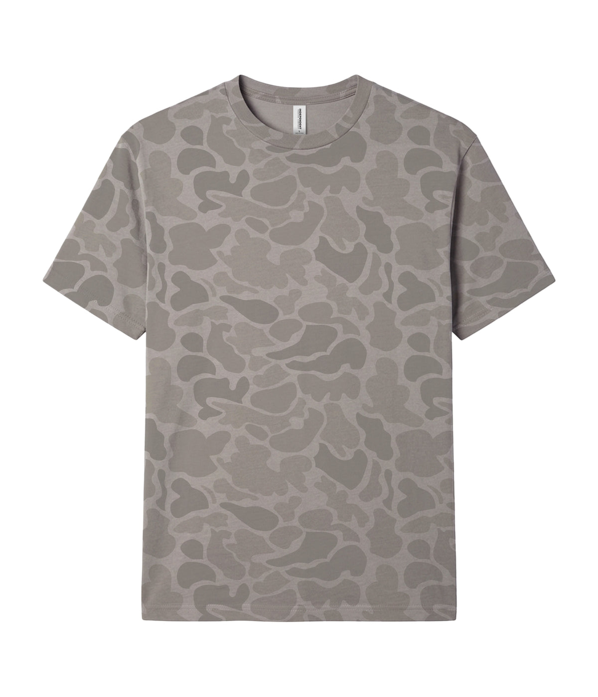 Desert Duck Camo PRM12YT youth premium blank short sleeve t-shirt by Independent Trading Co., front view