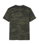 Forest Camo PRM12YT youth premium blank short sleeve t-shirt by Independent Trading Co., front view