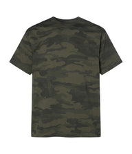 Forest Camo PRM12YT youth premium blank short sleeve t-shirt by Independent Trading Co., front view