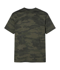 Forest Camo PRM12YT youth premium blank short sleeve t-shirt by Independent Trading Co., front view