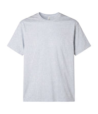 Grey Heather PRM12YT youth premium blank short sleeve t-shirt by Independent Trading Co., front view