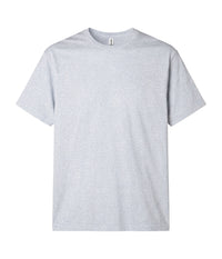 Grey Heather PRM12YT youth premium blank short sleeve t-shirt by Independent Trading Co., front view