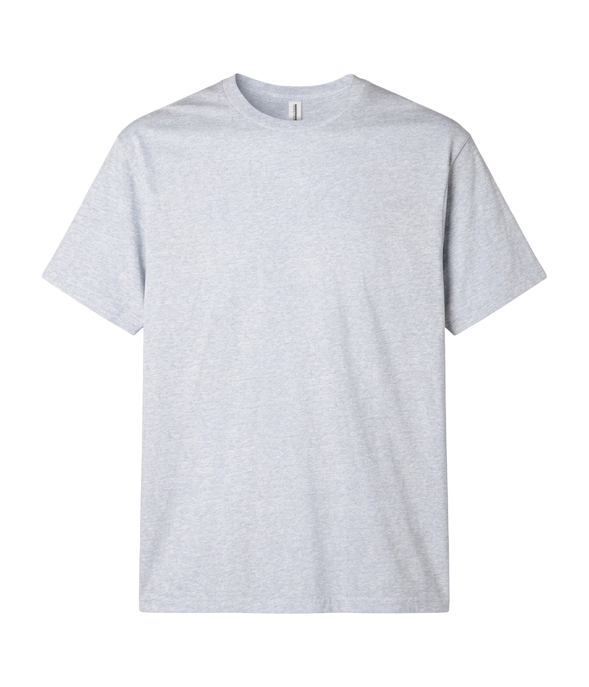 Grey Heather PRM12YT youth premium blank short sleeve t-shirt by Independent Trading Co., front view