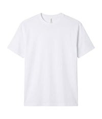White PRM12YT youth premium blank short sleeve t-shirt by Independent Trading Co., front view
