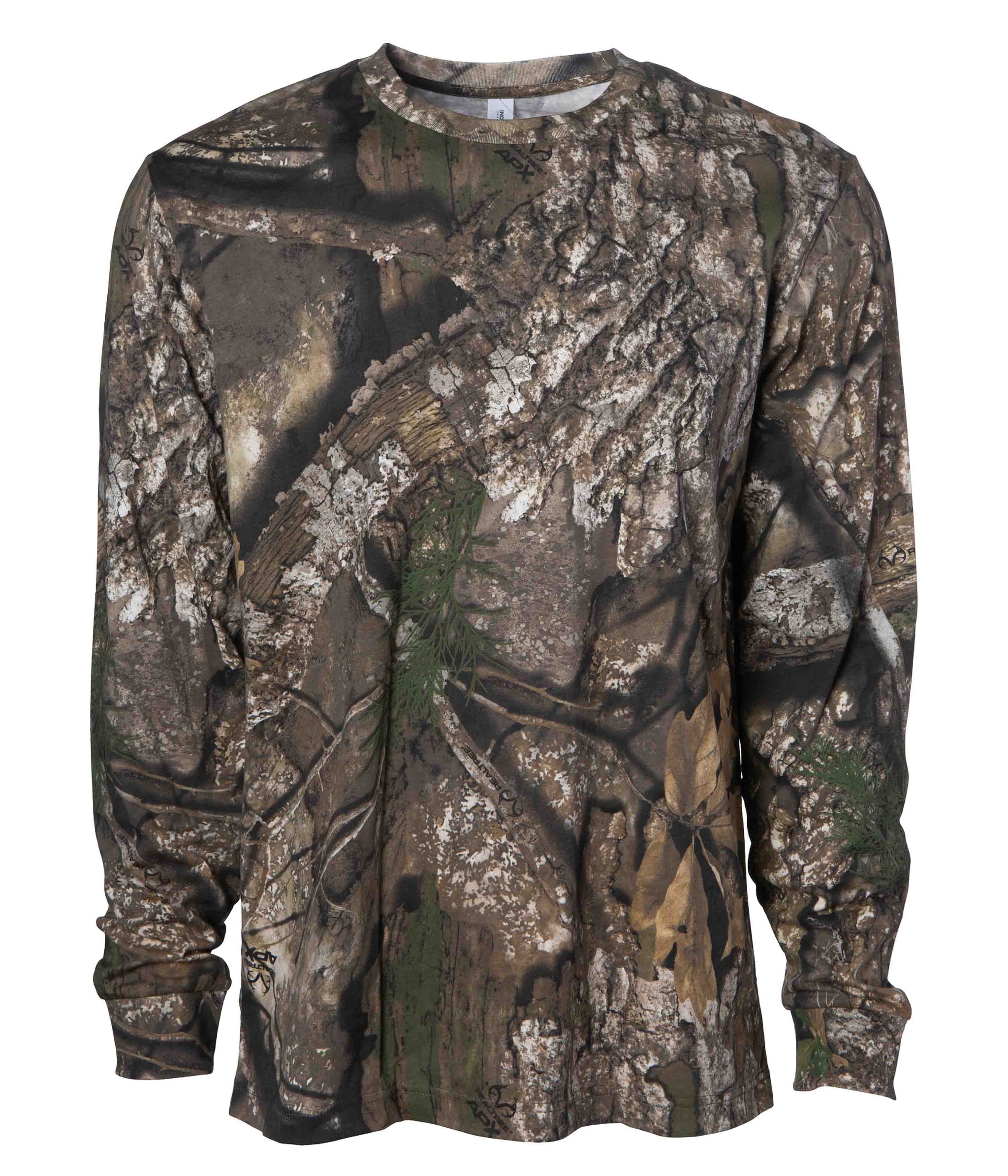 Premium 180gsm Long Sleeve T-Shirt in Realtree APX- Independent Trading Company