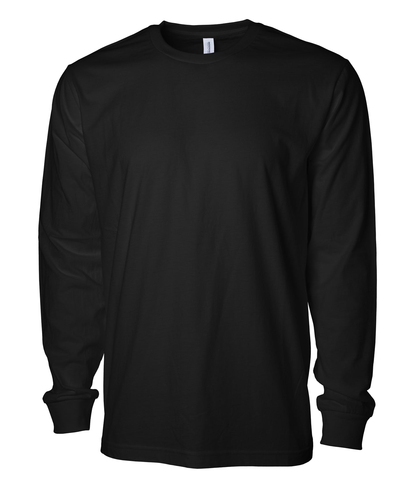 Premium 180gsm Long Sleeve T-Shirt in Black