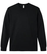 Black PRM180LST Premium 180gsm Long Sleeve T-Shirt by Independent Trading Co.